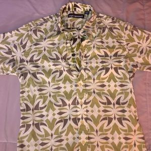 Button-Up Hawaiian print shirt